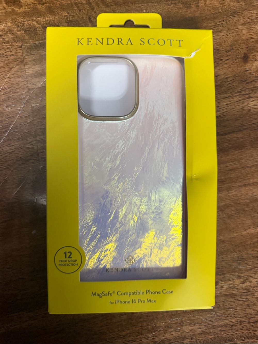 Kendra Scott Iridescent Pearl Pink MagSafe Case for iPhone 16 Pro Max